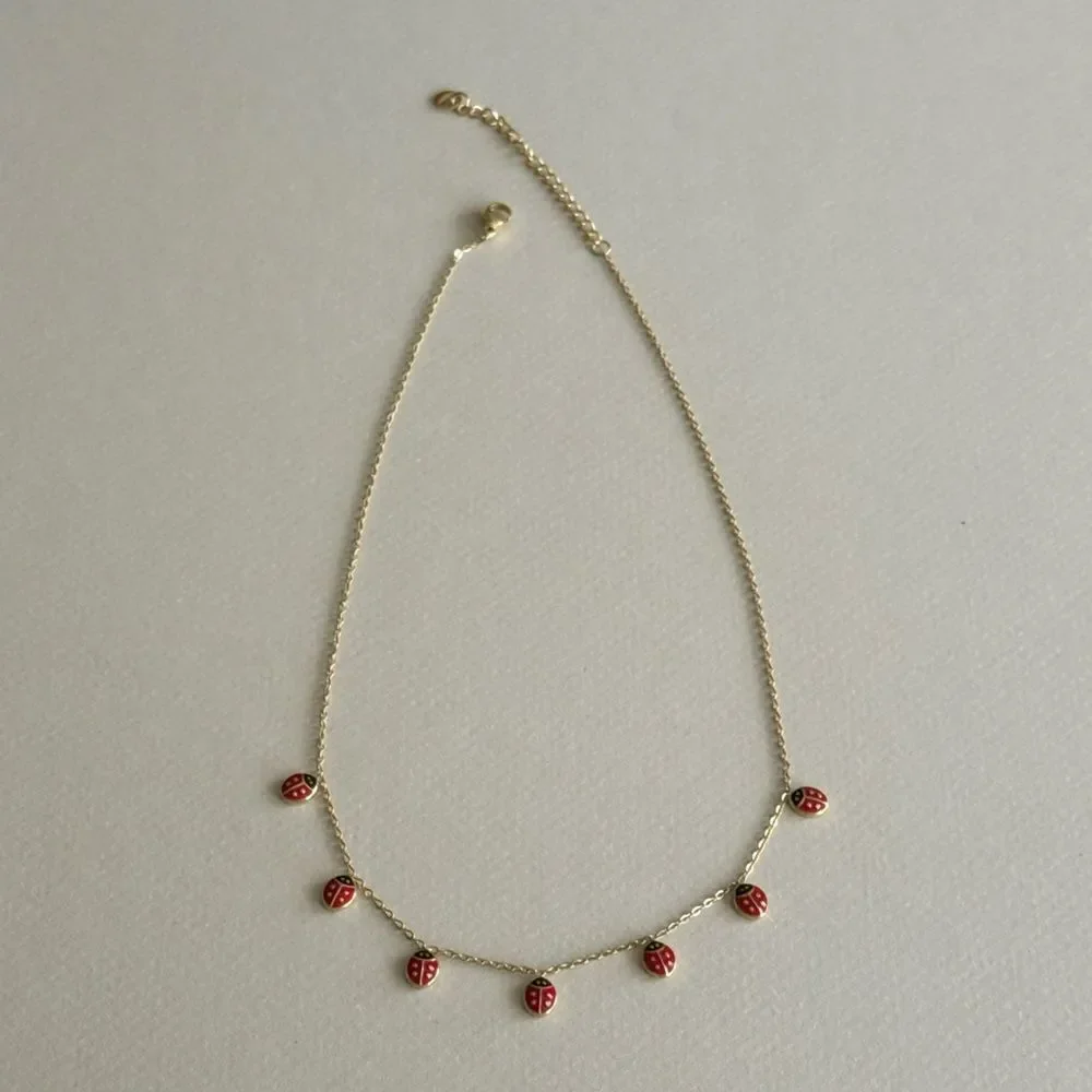 Ladybug Necklace #2126